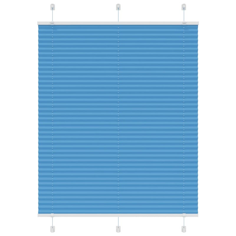 Roleta plisowana niebieska 105x100 cm Szerokość tkaniny 104,4cm vidaXL