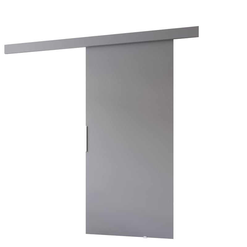 Drzwi przesuwne wewnętrzne CLEAN A 106 cm w kolorze szarym.