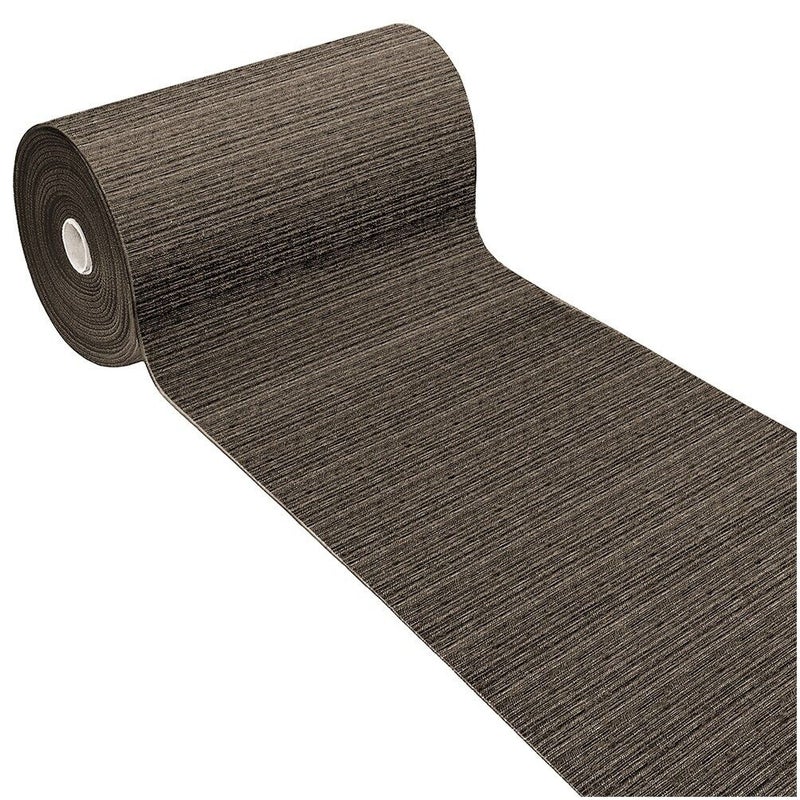 Dywanik Kuchenny 54x140 Cm Antypoślizgowy Absorbent Pasiasty Jednolity Kolor Brązowy