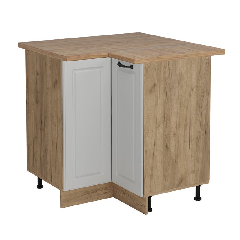 Vicco Szafka narożna R-Line, Biały domek wiejski, 75.6 cm , BP Dąb