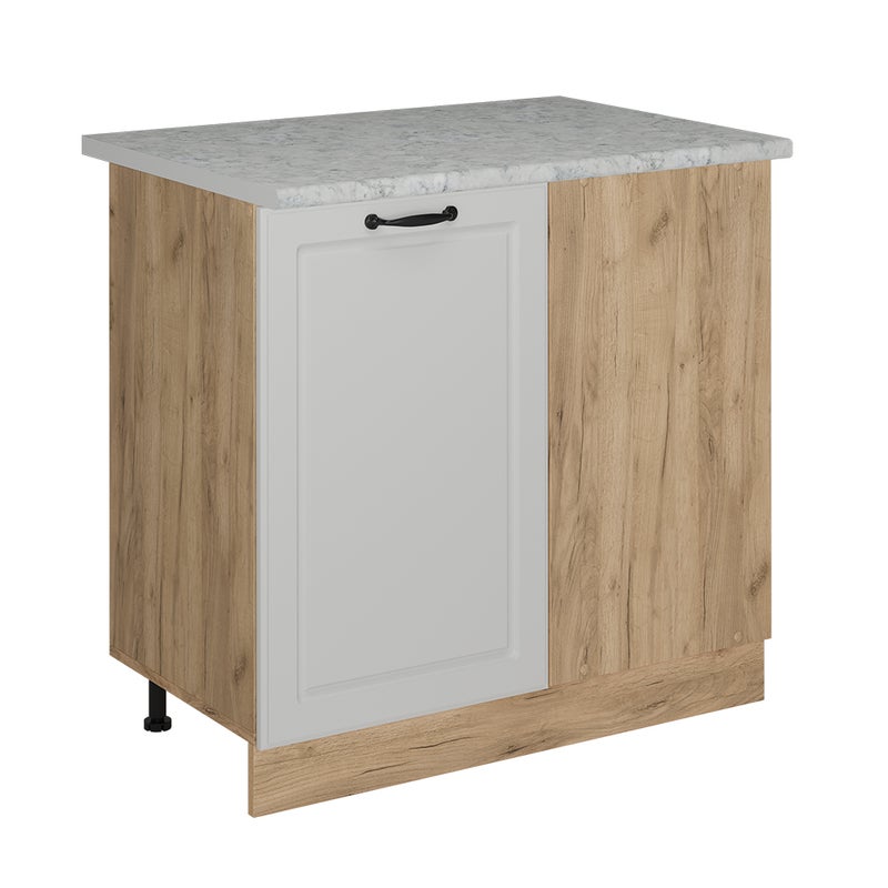 Vicco Szafka narożna R-Line, Biały domek wiejski, 86 cm BR Marmur