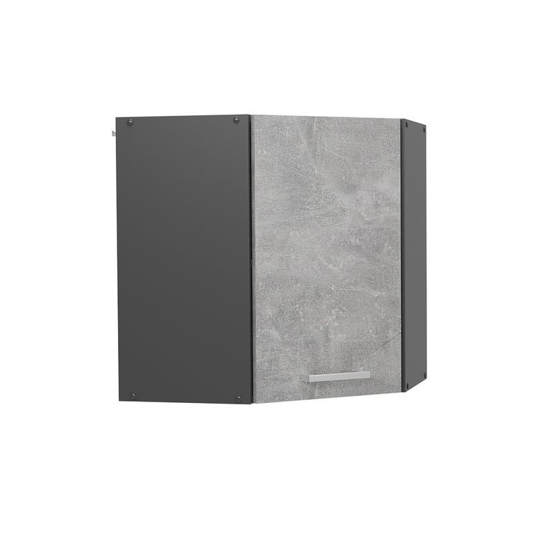 Vicco Szafka wisząca narożna R-Line, Beton, 57 cm