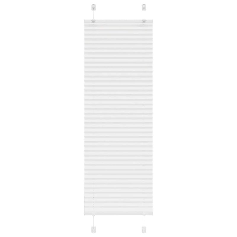 Roleta plisowana biała 45x100 cm Szerokość tkaniny 44,4cm vidaXL