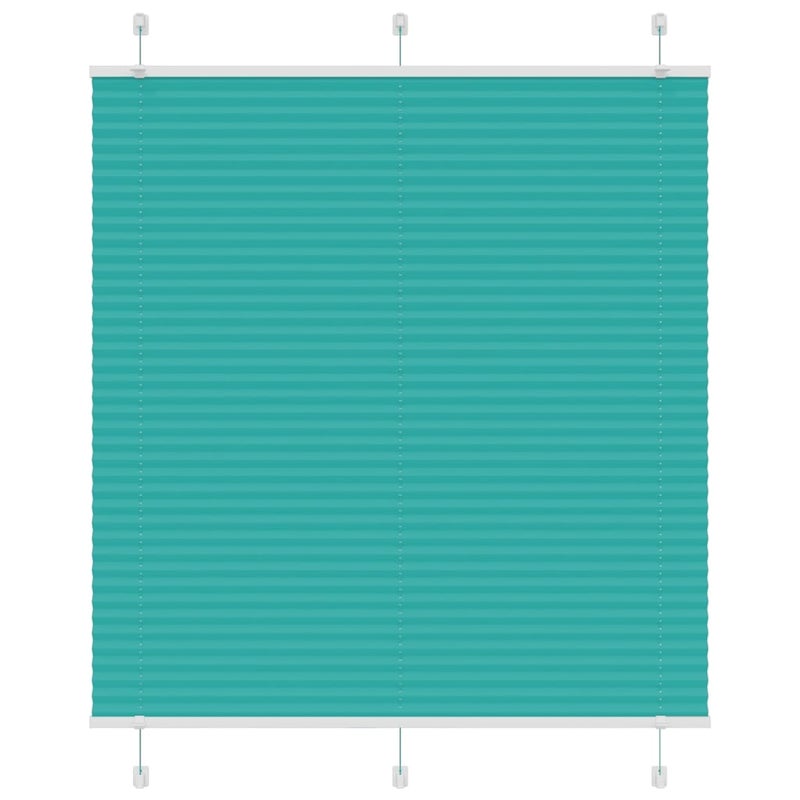 Roleta plisowana Zielony Benzyna 120x100cm Szerokość tkaniny vidaXL