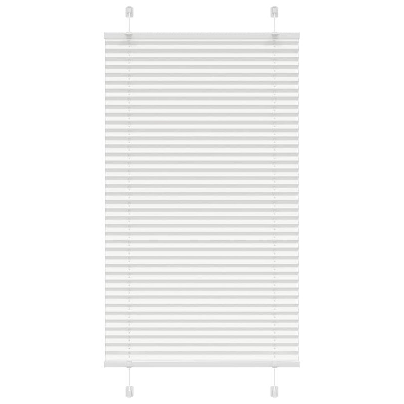 Roleta plisowana biała 70x100 cm Szerokość tkaniny 69,4 cm vidaXL