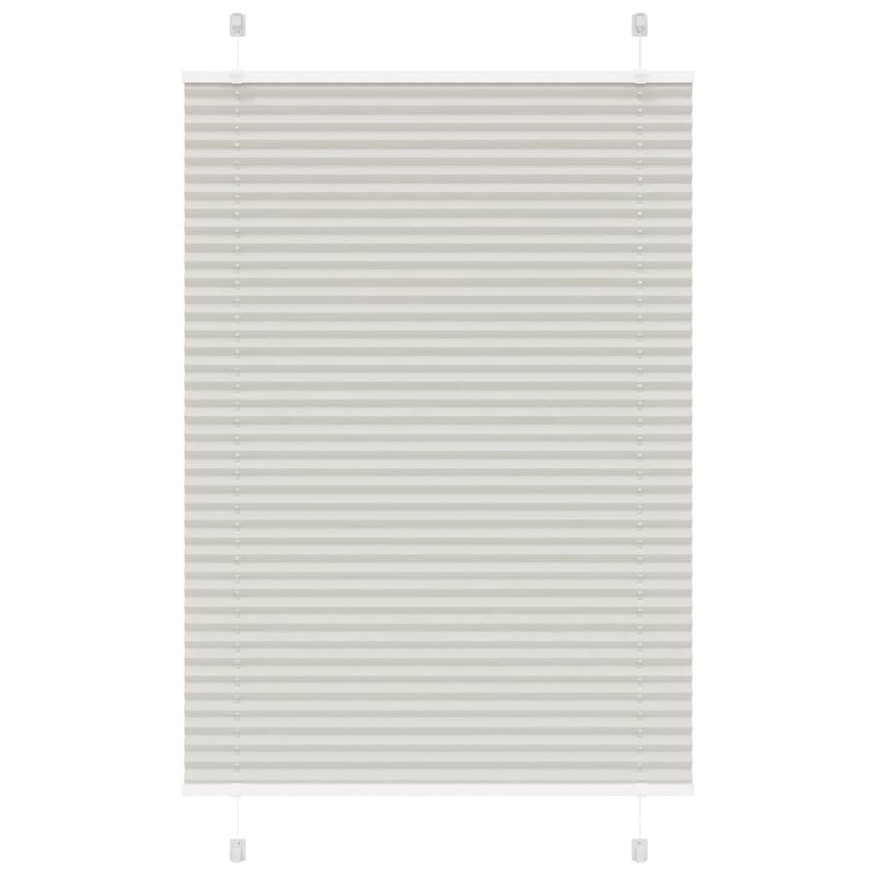 Roleta plisowana jasnoszara 95x150 cm Szerokość tkaniny 94,4 cm vidaXL