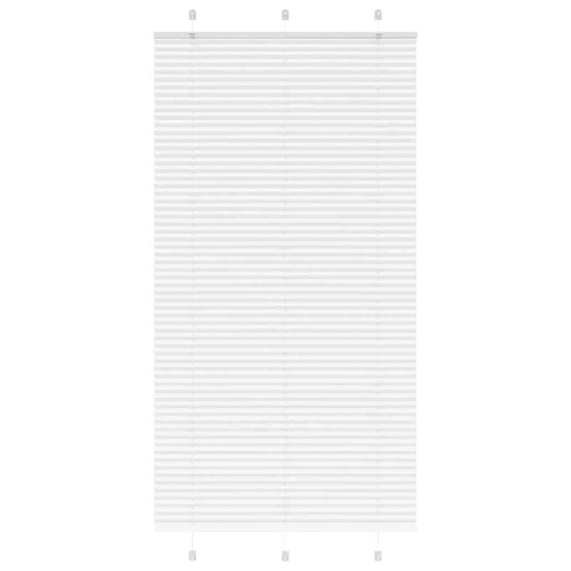 Roleta plisowana biała 110x200 cm Szerokość tkaniny 109,4 cm vidaXL
