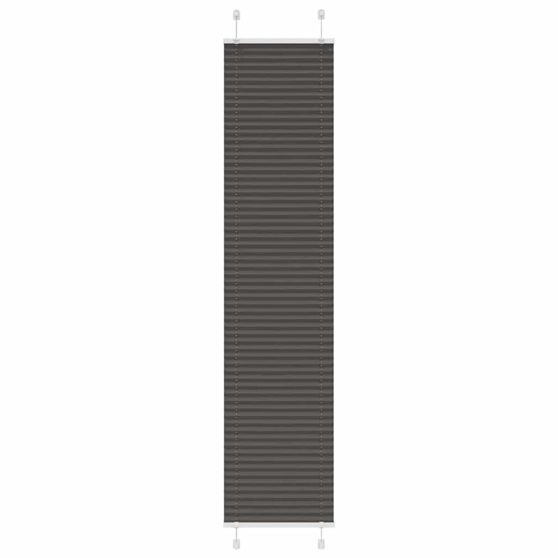 Roleta plisowana czarna 45x200 cm Szerokość tkaniny 44,4cm vidaXL