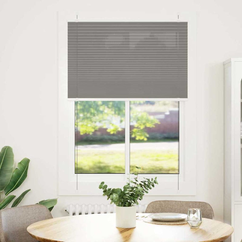 Roleta plisowana antracytowa 100x100cm Szerokość tkaniny 99,4cm vidaXL
