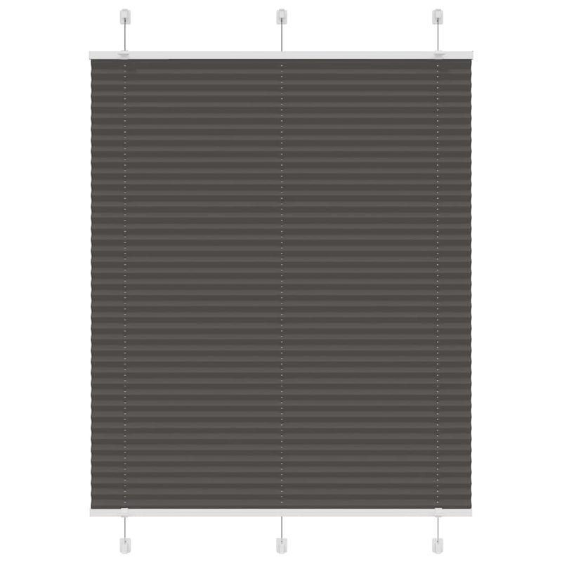 Roleta plisowana czarna 110x150 cm Szerokość tkaniny 109,4 cm vidaXL