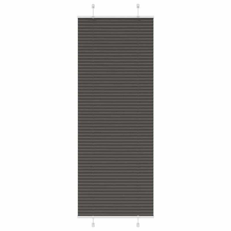 Roleta plisowana czarna 80x200 cm Szerokość tkaniny 79,4 cm vidaXL