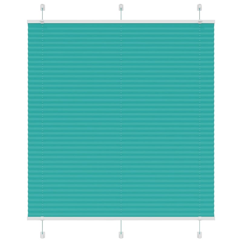 Roleta plisowana Zielony Benzyna 115x150cm Szerokość tkaniny vidaXL