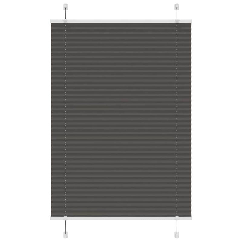 Roleta plisowana czarna 95x100 cm Szerokość tkaniny 94,4 cm vidaXL