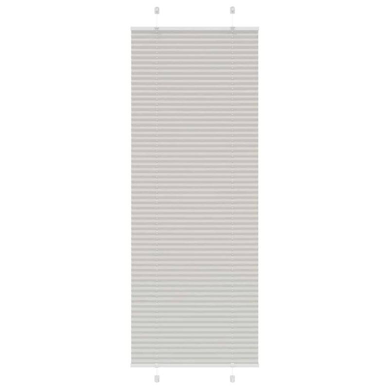 Roleta plisowana jasnoszara 75x200 cm Szerokość tkaniny 74,4 cm vidaXL