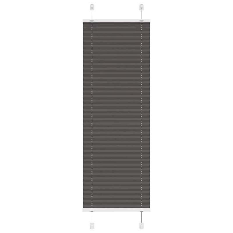 Roleta plisowana czarna 45x150 cm Szerokość tkaniny 44,4cm vidaXL