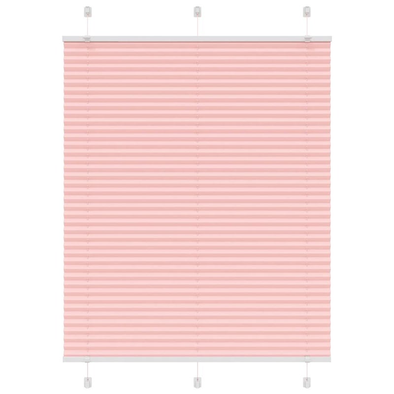 Roleta plisowana różowa 110x100 cm Szerokość tkaniny 109,4 cm vidaXL