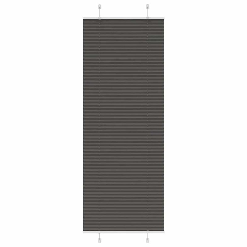 Roleta plisowana czarna 70x200 cm Szerokość tkaniny 69,4 cm vidaXL