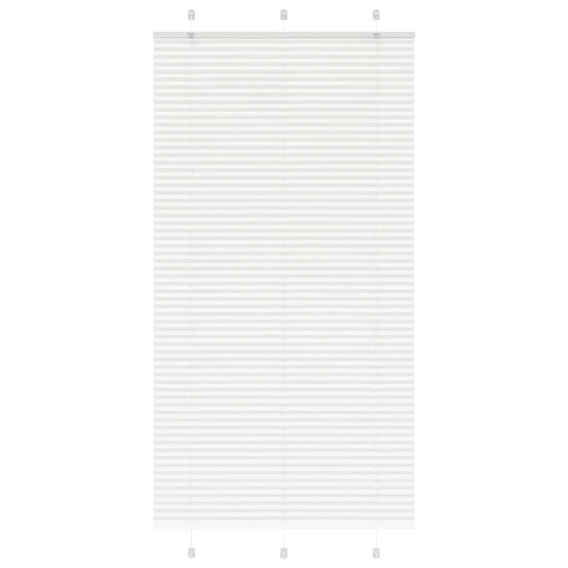 Roleta plisowana biała 105x200 cm Szerokość tkaniny 104,4 cm vidaXL