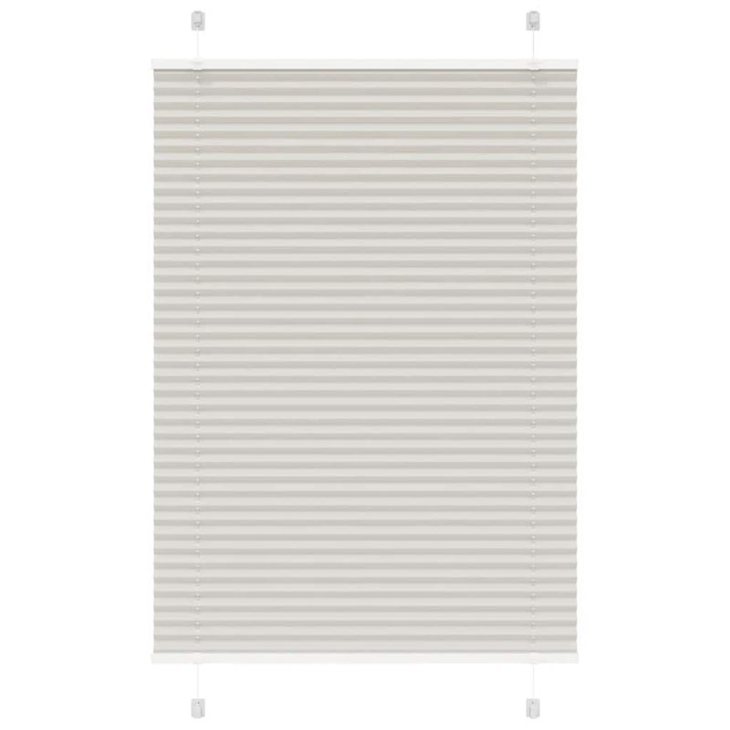 Roleta plisowana jasnoszara 95x100 cm Szerokość tkaniny 94,4 cm vidaXL