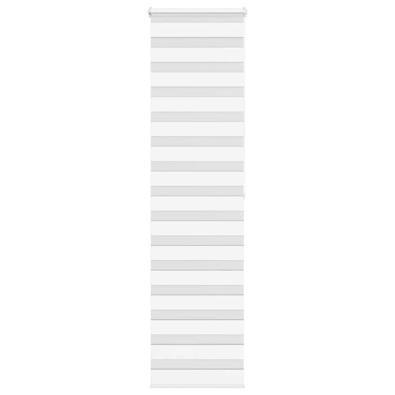 Roleta zebra, biała, szerokość tkaniny 60,9 cm, poliester vidaXL