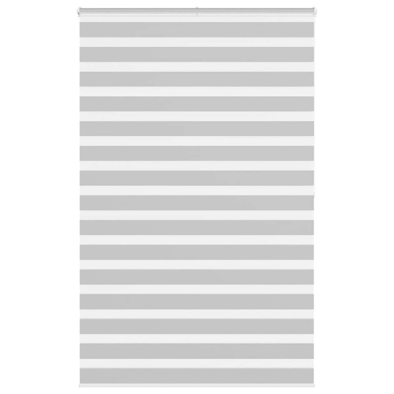Roleta zebra, jasnoszara, szerokość tkaniny 140,9cm, poliester vidaXL