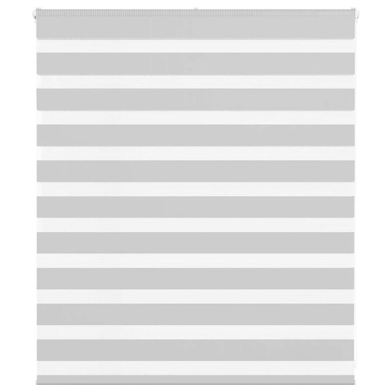 Roleta zebra, jasnoszara, szerokość tkaniny 120,9cm, poliester vidaXL