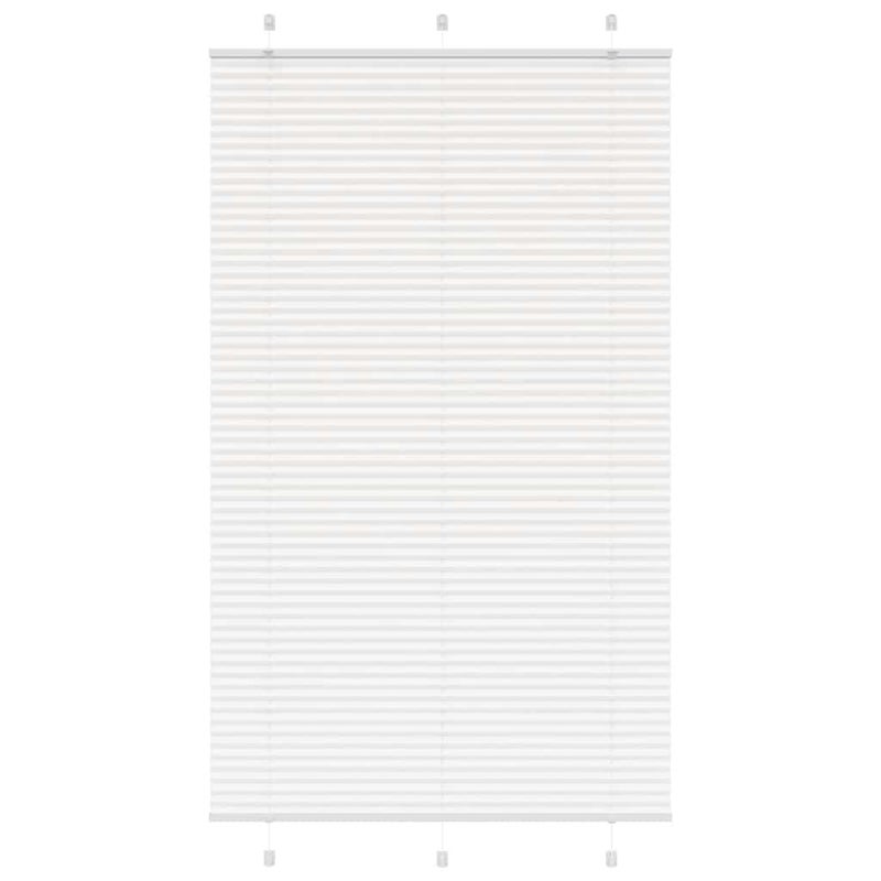 Roleta plisowana biała 120x200 cm Szerokość tkaniny 119,4 cm vidaXL