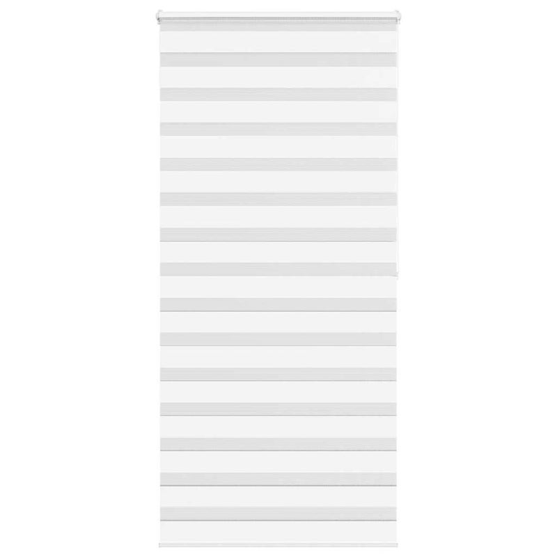 Roleta zebra, biała, szerokość tkaniny 100,9cm, poliester vidaXL
