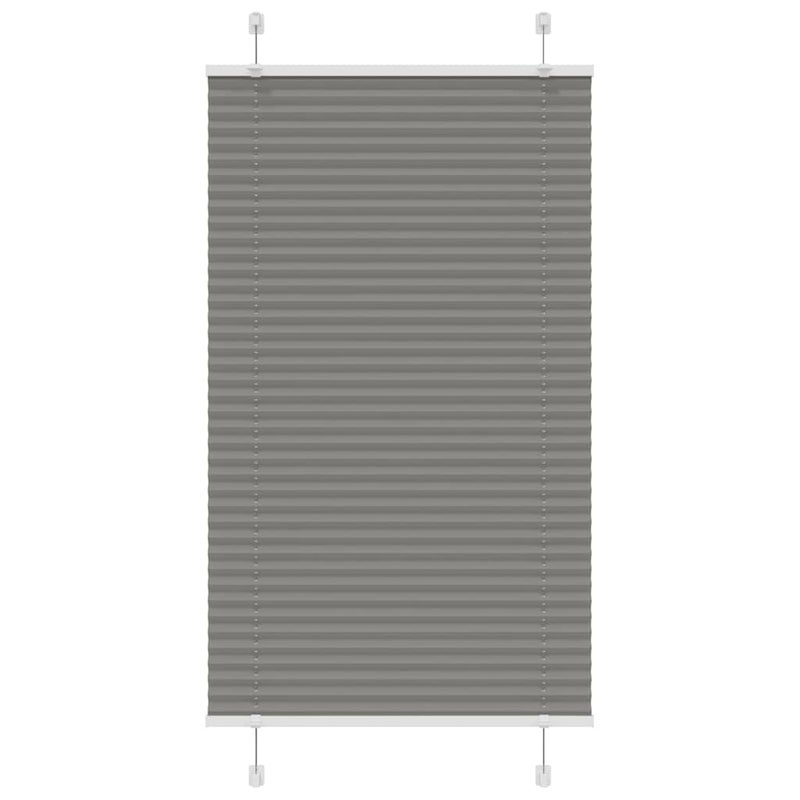 Roleta plisowana antracytowa 80x150 cm Szerokość tkaniny 79,4cm vidaXL