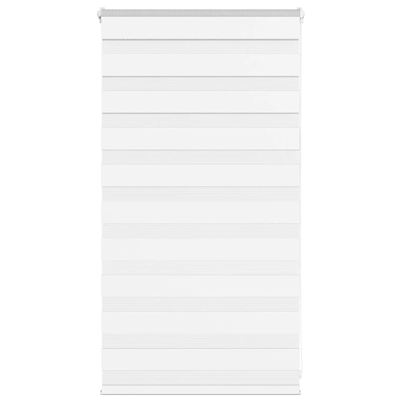 Roleta zebra, biała, szerokość tkaniny 65,9 cm, poliester vidaXL