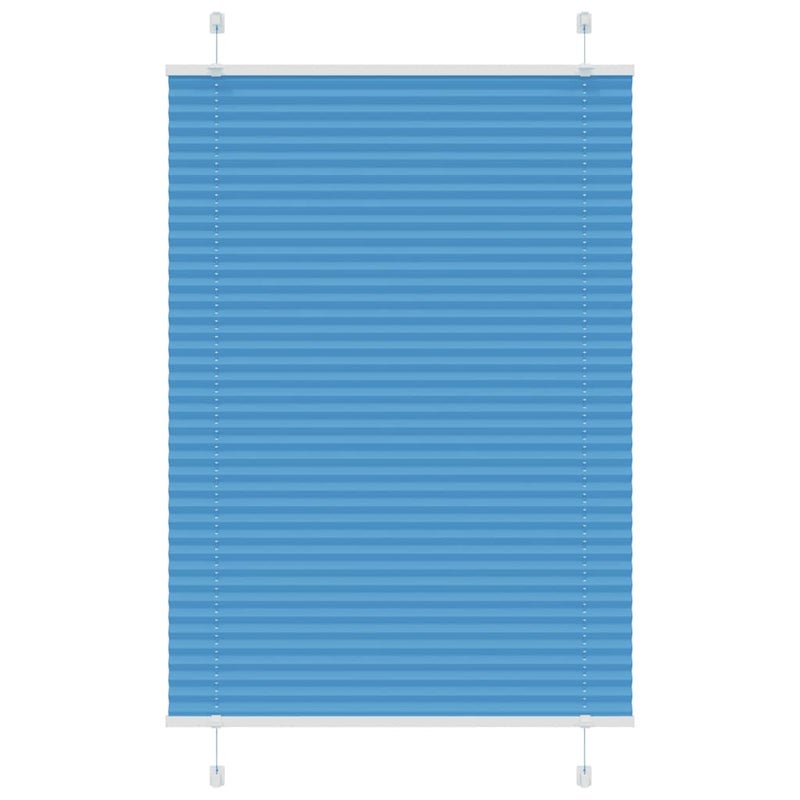 Roleta plisowana niebieska 100x150 cm Szerokość tkaniny 99,4 cm vidaXL