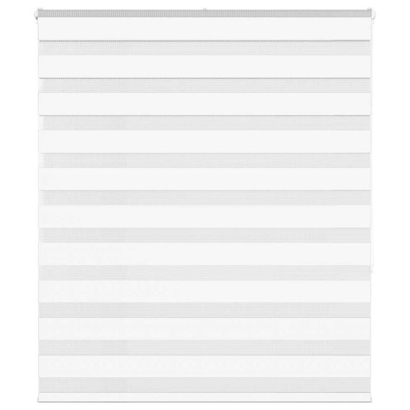 Roleta zebra, biała, szerokość tkaniny 120,9 cm, poliester vidaXL