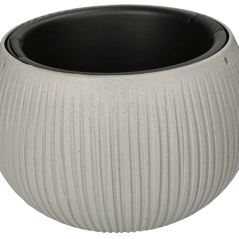 Doniczka z wkładem 240x160 mm imitacja betonu - KOTARBAU