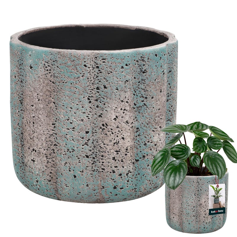 Doniczka ceramiczna cylinder na kwiaty rośliny 12 cm - KOTARBAU