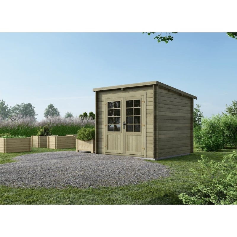 Domek ogrodowy ALTANKA 6,25 m2 - 2,50x2,50 m - 28 mm, drewniany, impregnowany, DOM724, 1szt.