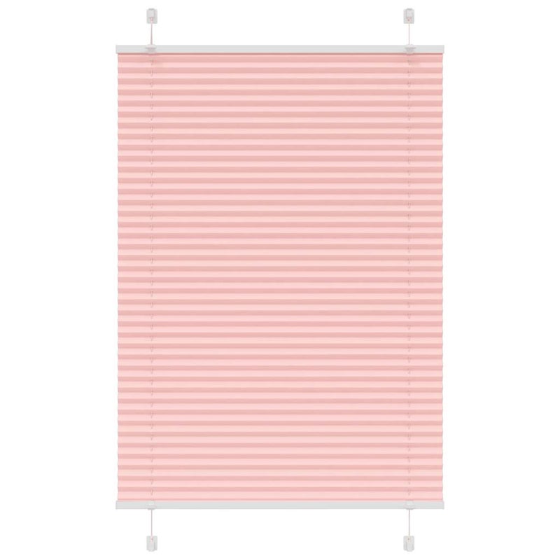 Roleta plisowana różowa 100x150 cm Szerokość tkaniny 99,4 cm vidaXL