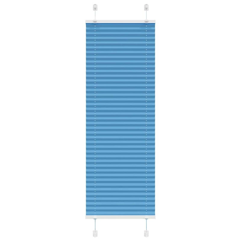 Roleta plisowana niebieska 40x100 cm Szerokość tkaniny 39,4cm vidaXL