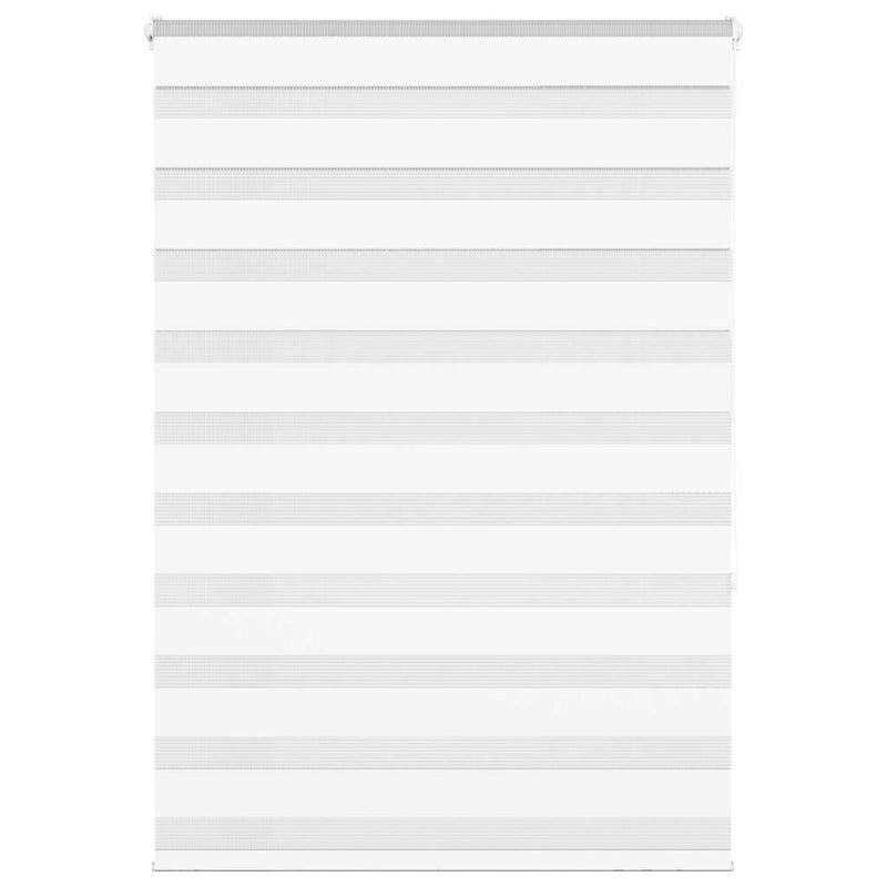 Roleta zebra, biała, szerokość tkaniny 110,9 cm, poliester vidaXL