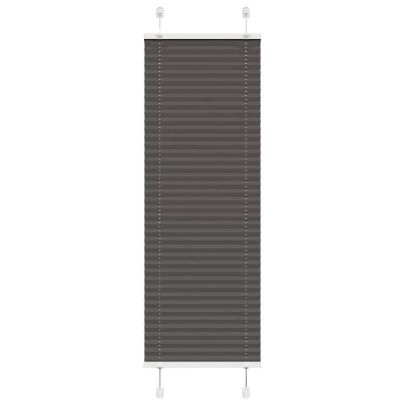 Roleta plisowana czarna 40x100 cm Szerokość tkaniny 39,4cm vidaXL