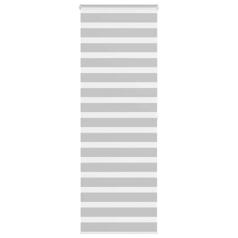 Roleta zebra, jasnoszara, szerokość tkaniny 70,9 cm, poliester vidaXL