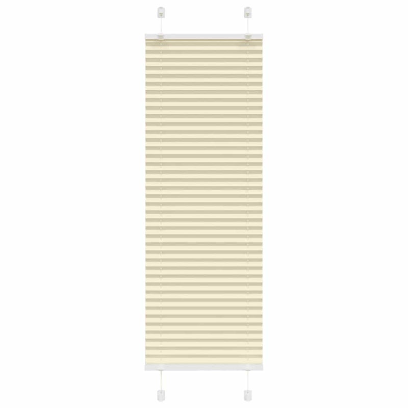 Roleta plisowana kremowa 40x150 cm Szerokość tkaniny 39,4 cm vidaXL