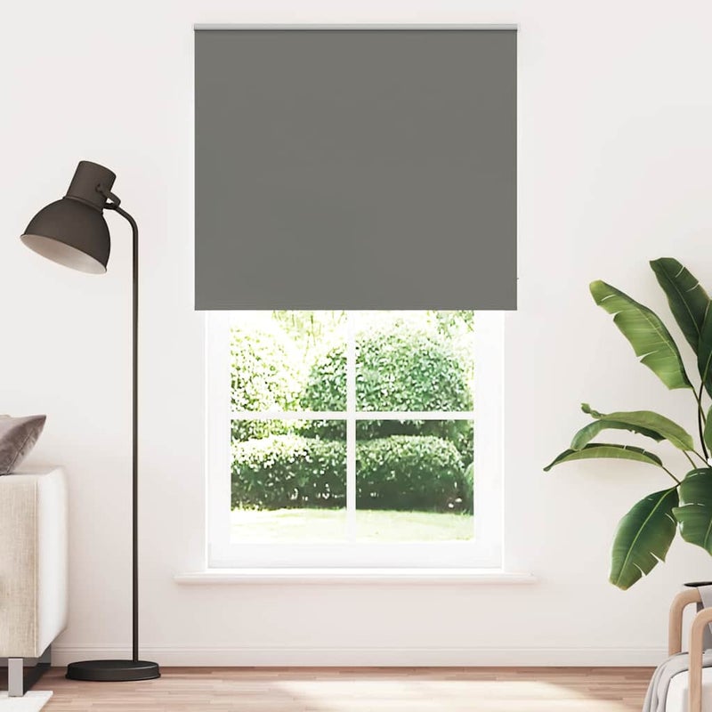 Roleta zaciemniająca szara 125x230cm Szerokość tkaniny 121,6cm vidaXL