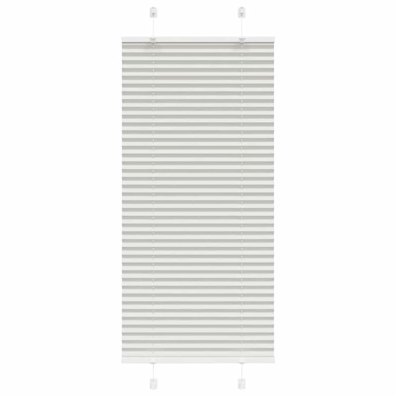 Roleta plisowana jasnoszara 60x100 cm Szerokość tkaniny 59,4cm vidaXL