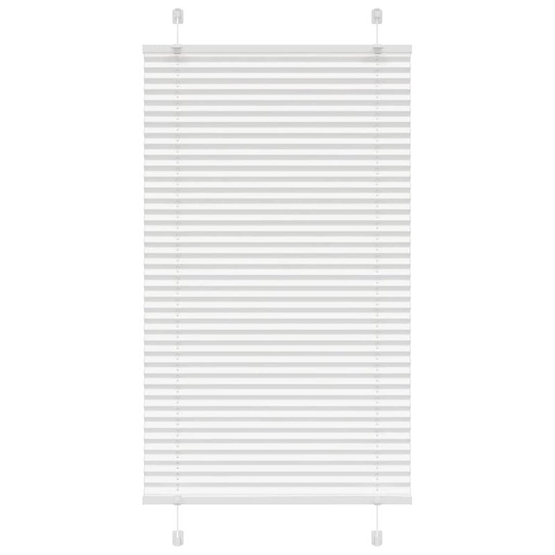 Roleta plisowana biała 80x100 cm Szerokość tkaniny 79,4 cm vidaXL