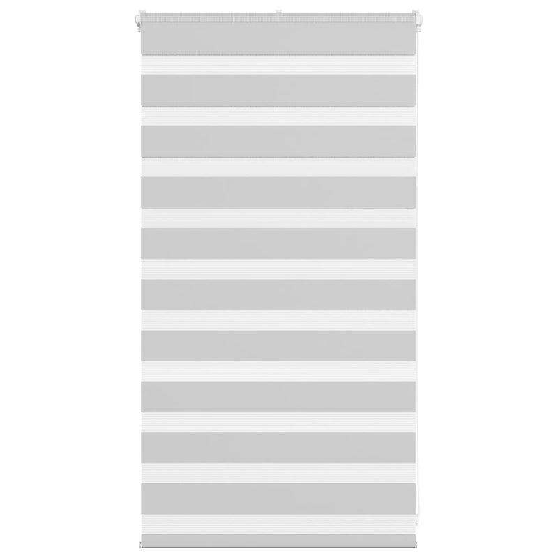 Roleta zebra, jasnoszara, szerokość tkaniny 85,9 cm, poliester vidaXL