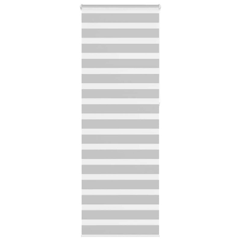Roleta zebra, jasnoszara, szerokość tkaniny 70,9 cm, poliester vidaXL