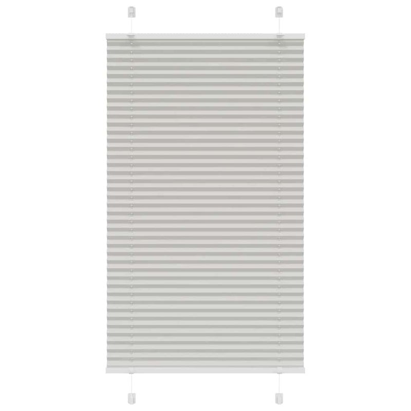 Roleta plisowana jasnoszara 70x150 cm Szerokość tkaniny 69,4 cm vidaXL