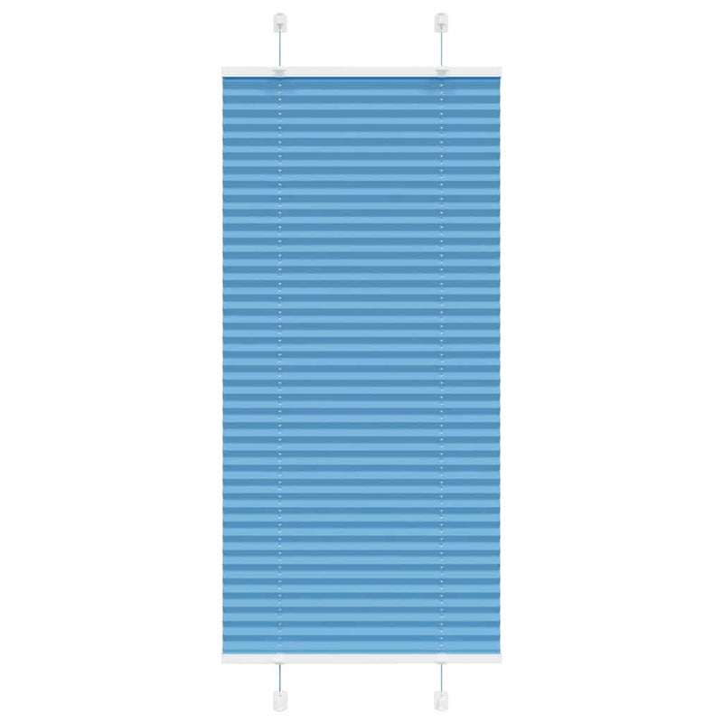 Roleta plisowana niebieska 55x150 cm Szerokość tkaniny 54,4 cm vidaXL