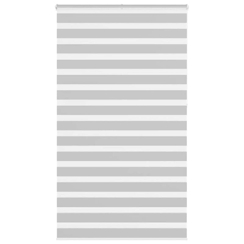 Roleta zebra, jasnoszara, szerokość tkaniny 115,9cm, poliester vidaXL