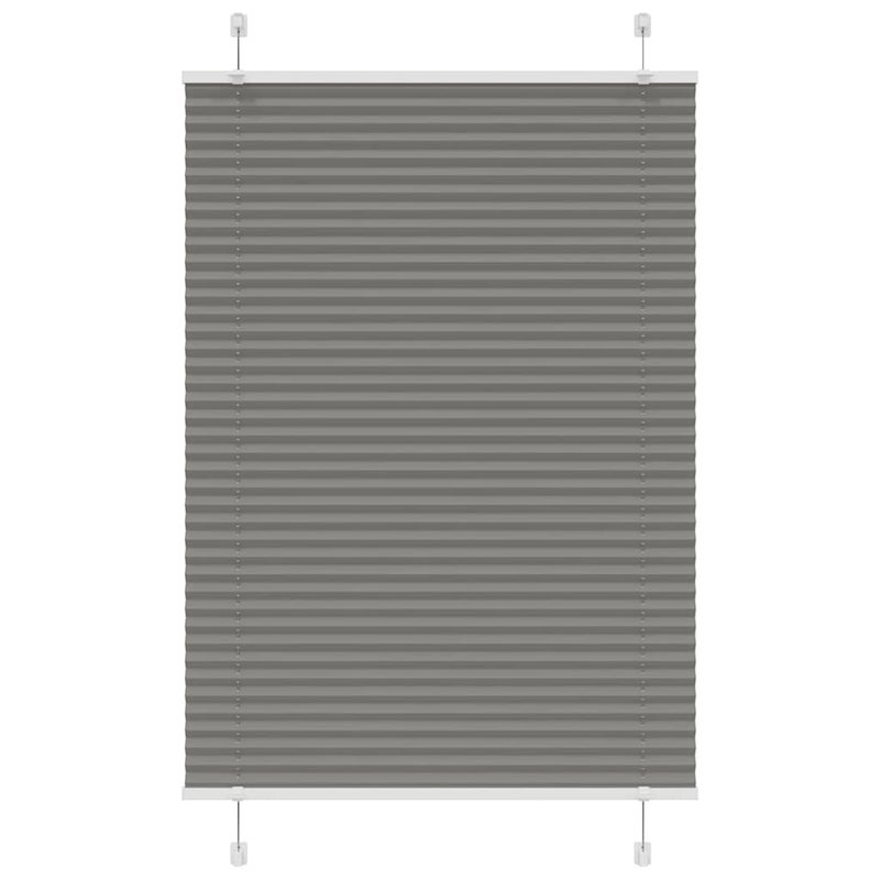 Roleta plisowana antracytowa 85x150 cm Szerokość tkaniny 84,4cm vidaXL